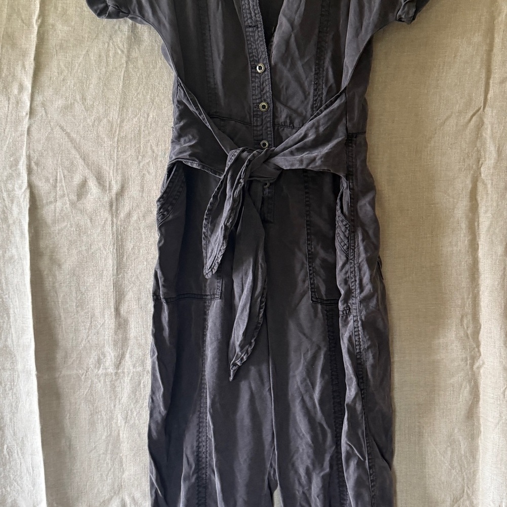 Anthropologie Gray Jumpsuit